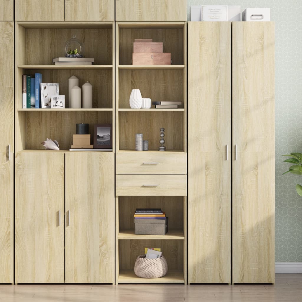 Bookcase With Drawer 30 X 42.4 X 185.2 Cm