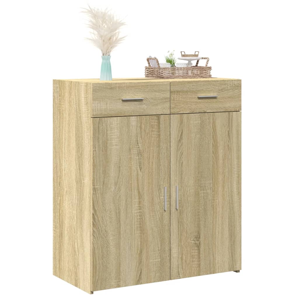 Sideboard Sideboard Drawer Sonoma Oak Smoked Oak White Concrete Grey Grey Sonoma