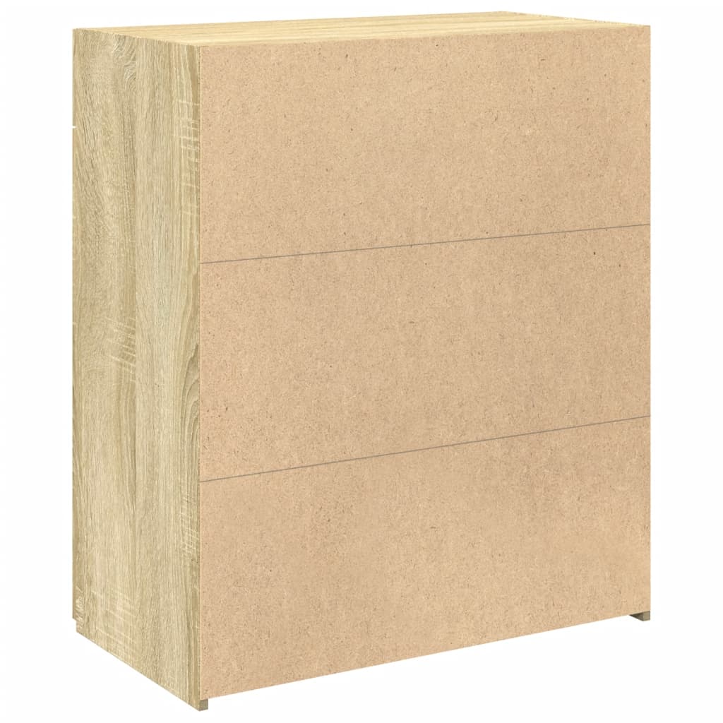 Sideboard Sideboard Drawer Sonoma Oak Smoked Oak White Concrete Grey Grey Sonoma