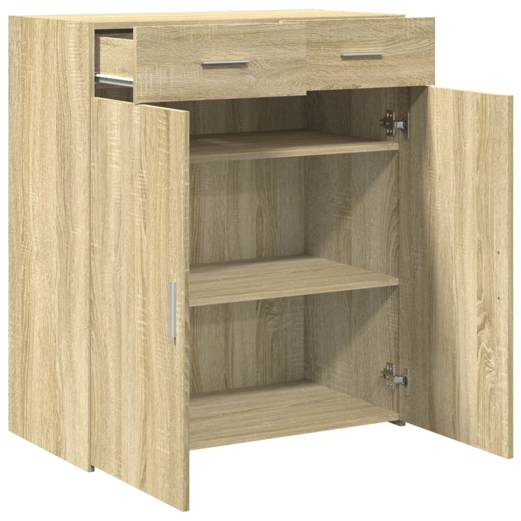 Sideboard Sideboard Drawer Sonoma Oak Smoked Oak White Concrete Grey Grey Sonoma