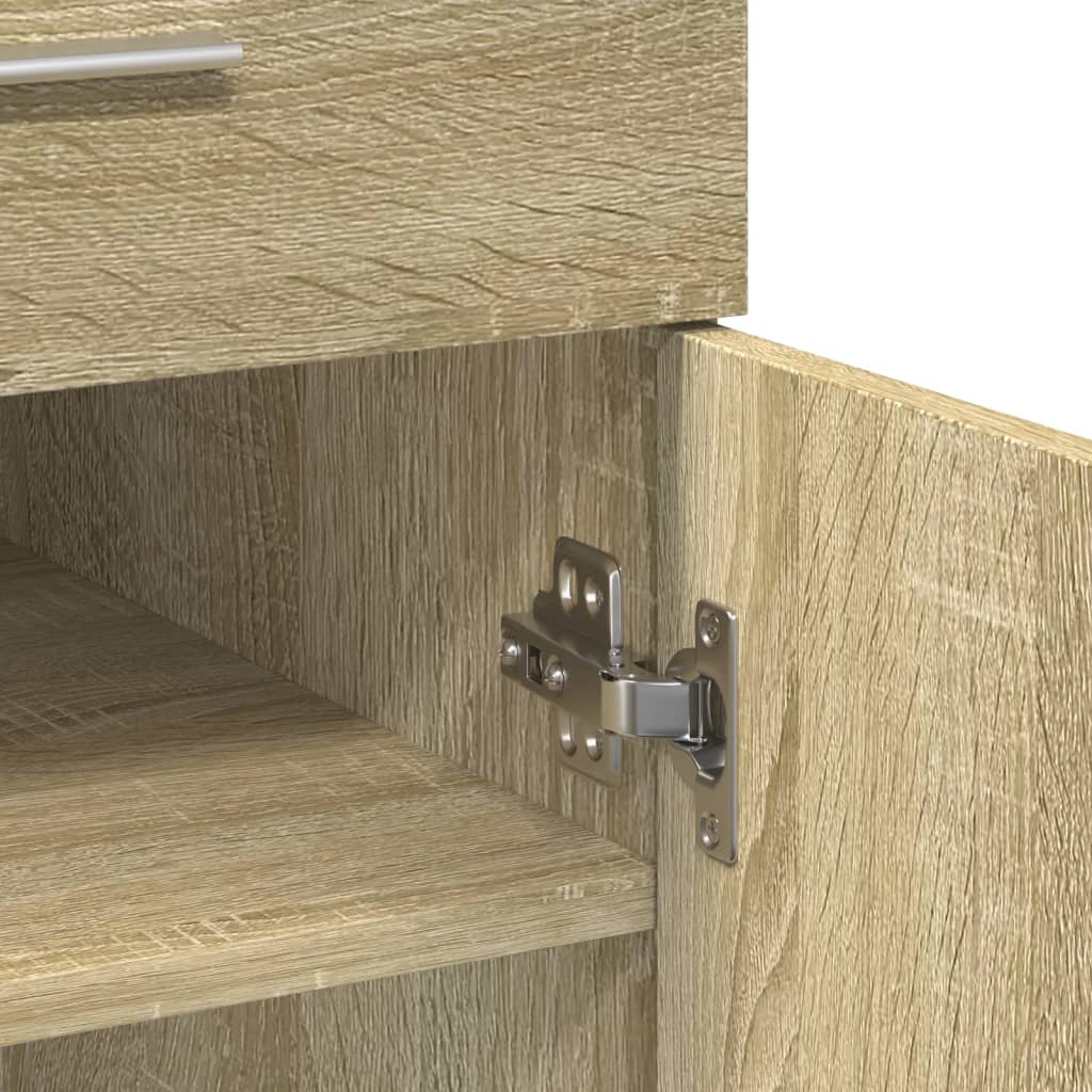 Sideboard Sideboard Drawer Sonoma Oak Smoked Oak White Concrete Grey Grey Sonoma