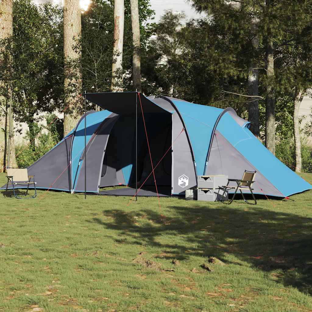 Tents Family Tent Dome 6-Person Waterproof blue grey and orange green Foldable 1