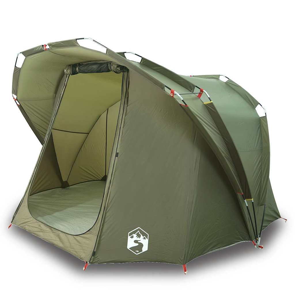 Tents Fishing Tent 4-Person Waterproof Camouflage Green Brown Foldable Portable