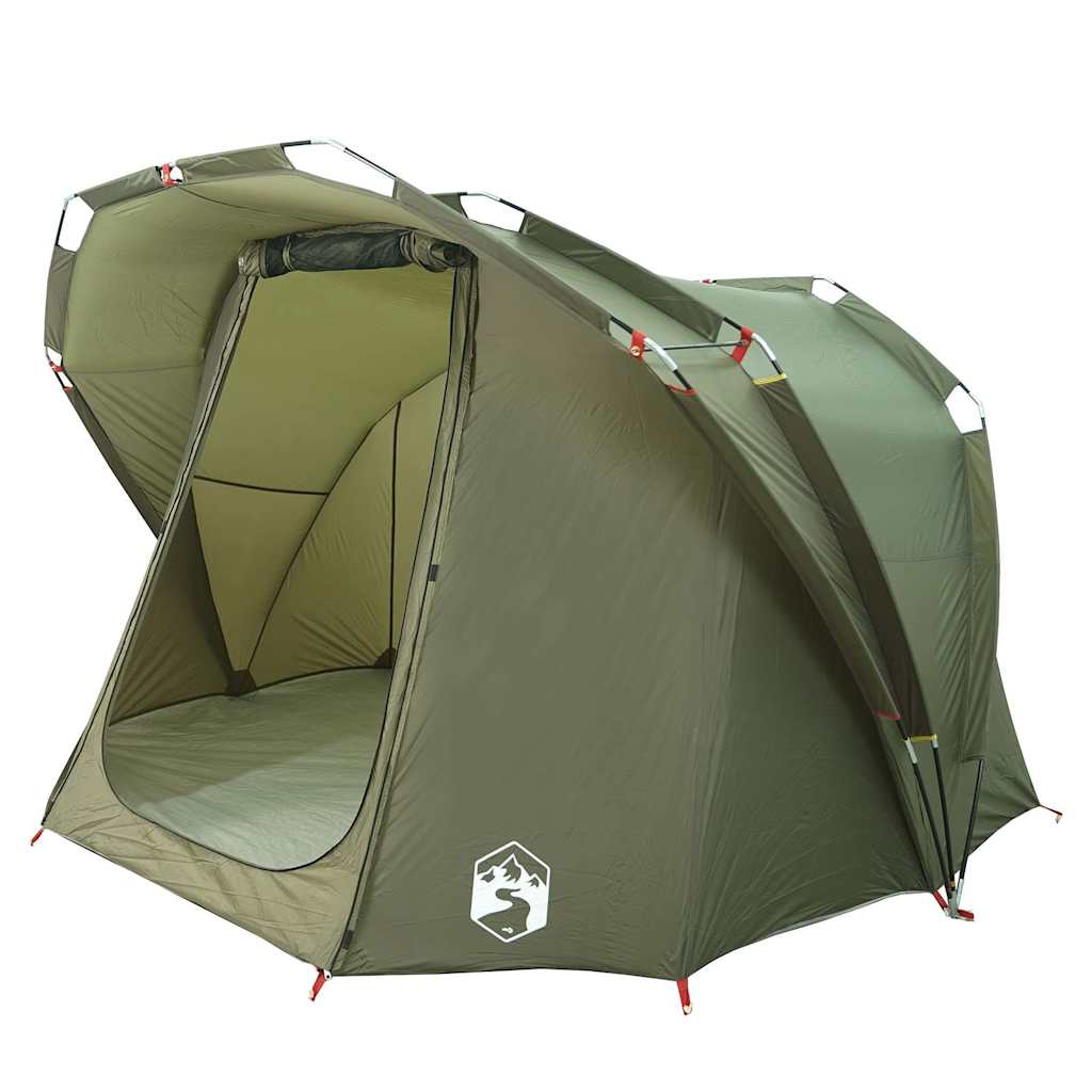 Tents Fishing Tent 4-Person Waterproof Camouflage Green Brown Foldable Portable