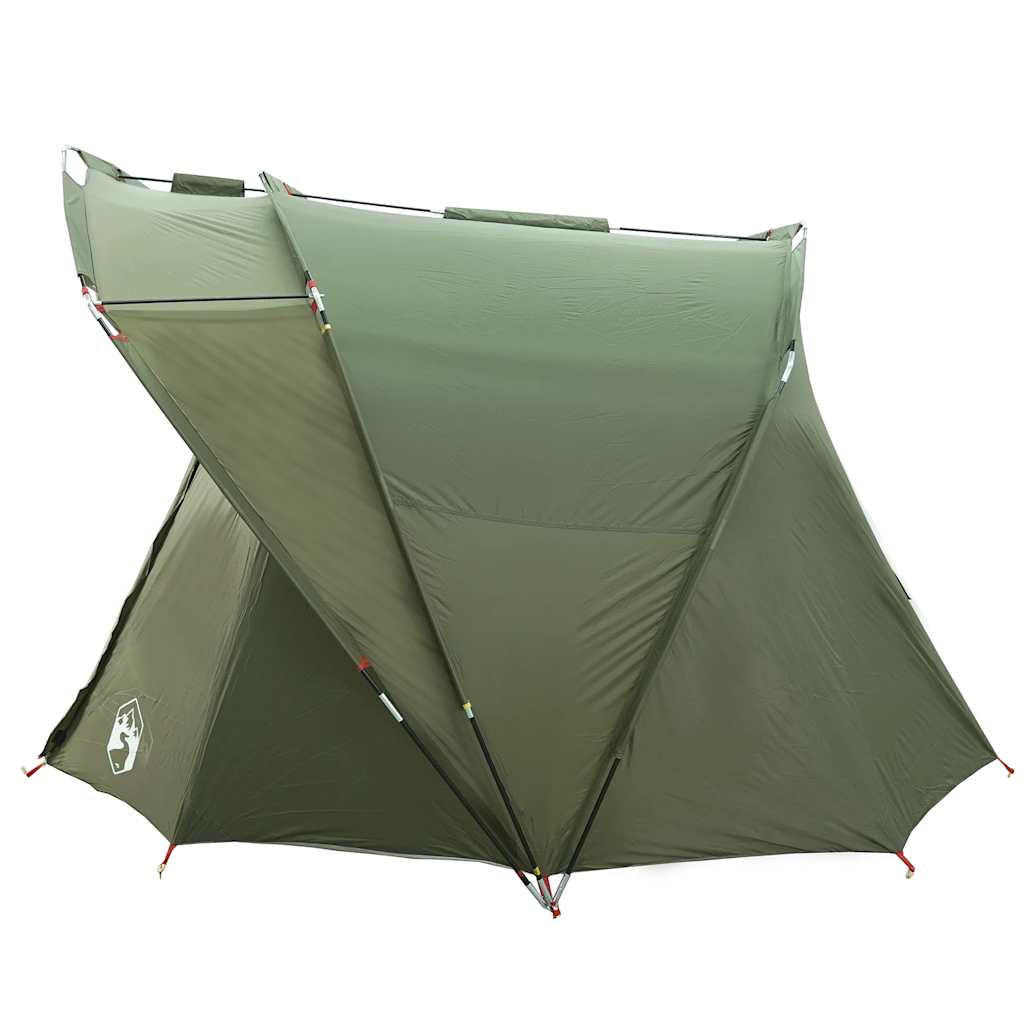 Tents Fishing Tent 4-Person Waterproof Camouflage Green Brown Foldable Portable