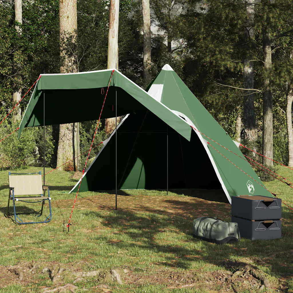 Tents Camping Tent Tipi 5-Person Waterproof grey green blue Foldable Portable 36