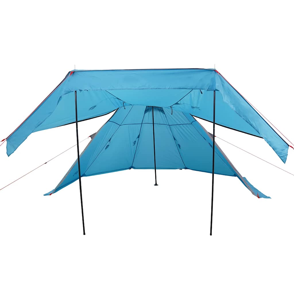 Tents Camping Tent Tipi 5-Person Waterproof grey green blue Foldable Portable 36