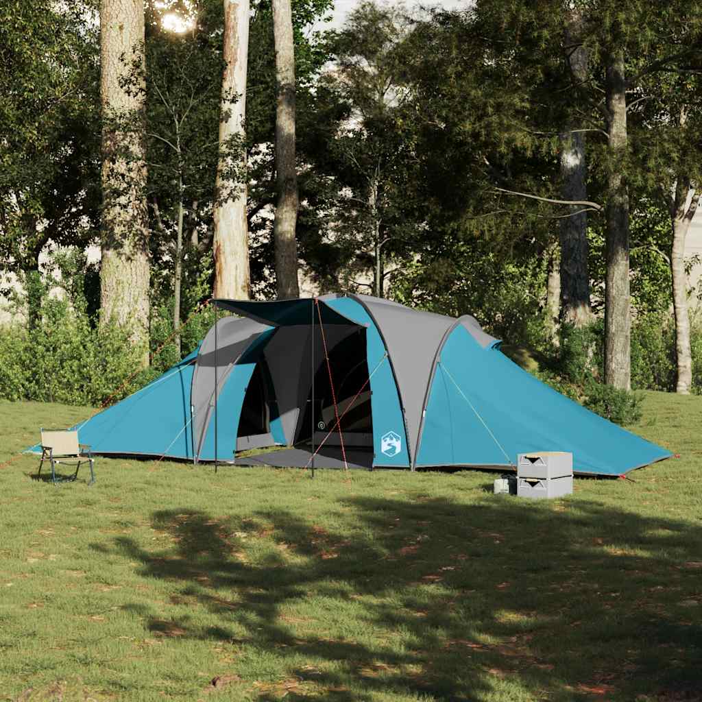 Tents Family Tent Dome 6-Person Waterproof green blue grey and orange Foldable 6