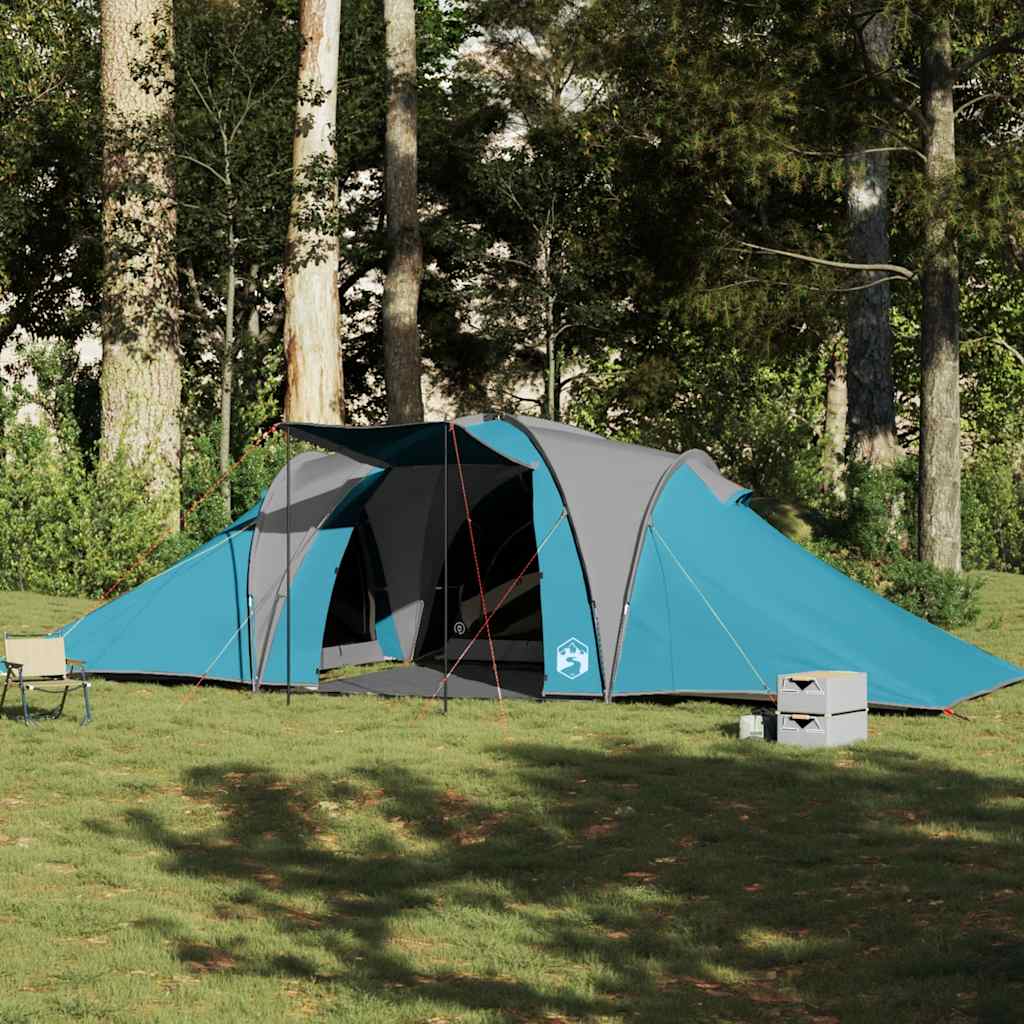 Tents Family Tent Dome 6-Person Waterproof green blue grey and orange Foldable 6