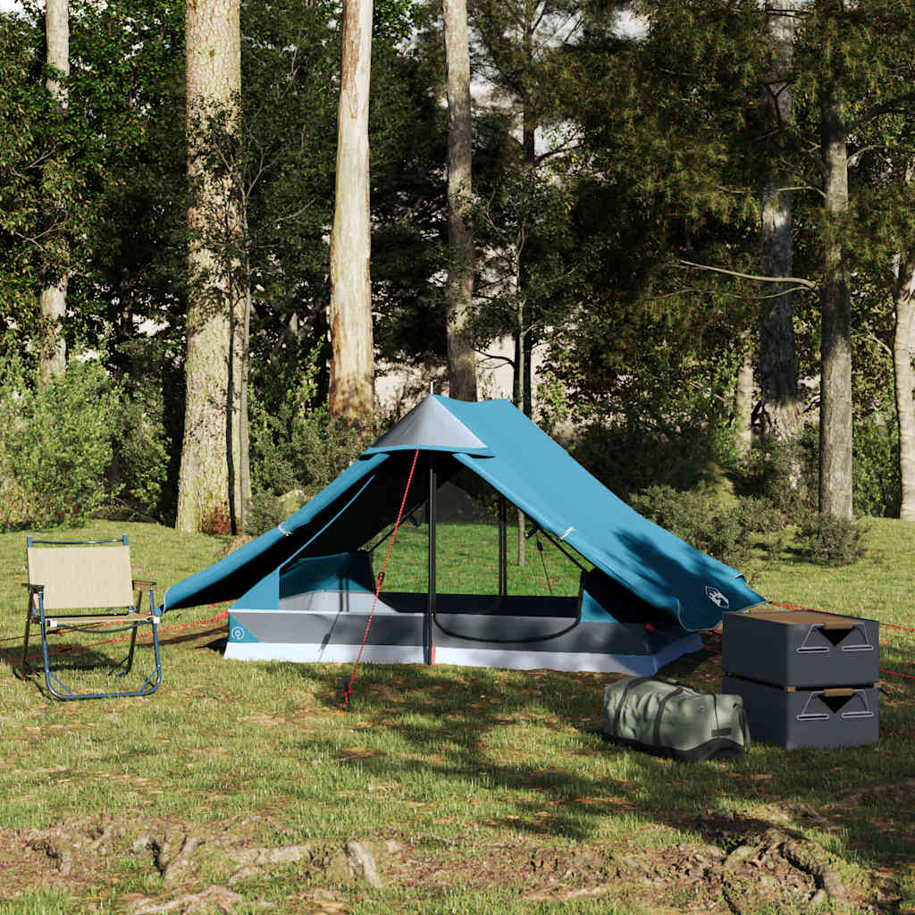 Tents 2 Person Camping Tent Waterproof Lightweight Blue Hiking Festival Shelter