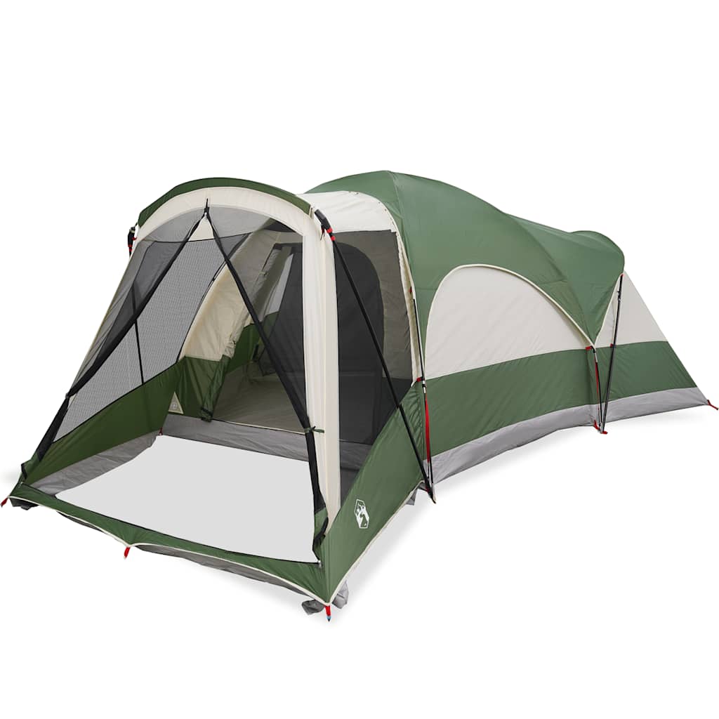 Tents 8 Person Tunnel Camping Tent Waterproof 560x200cm 3 Room Green Porch blue