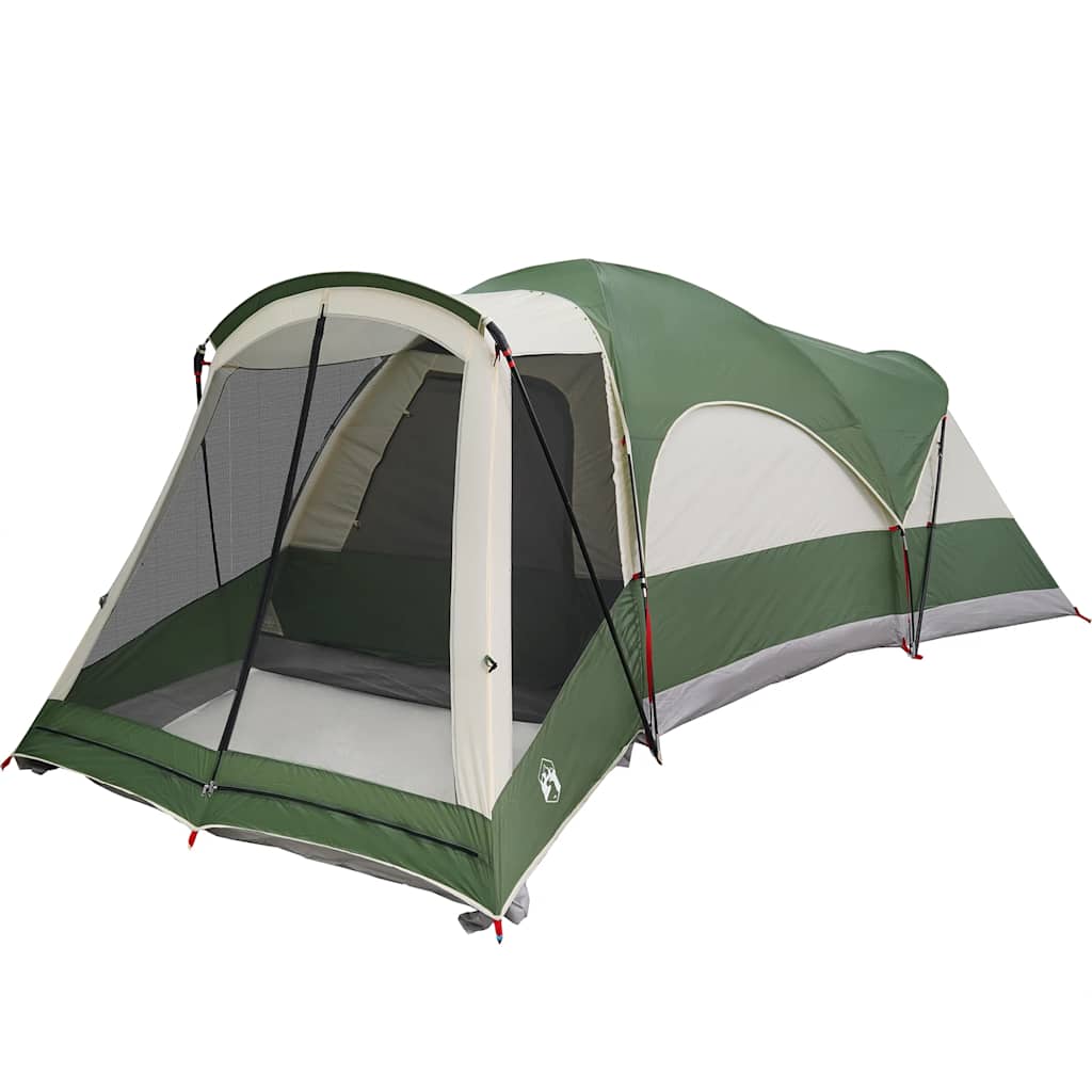 Tents 8 Person Tunnel Camping Tent Waterproof 560x200cm 3 Room Green Porch blue