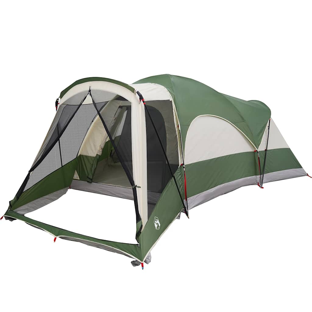 Tents 8 Person Tunnel Camping Tent Waterproof 560x200cm 3 Room Green Porch blue