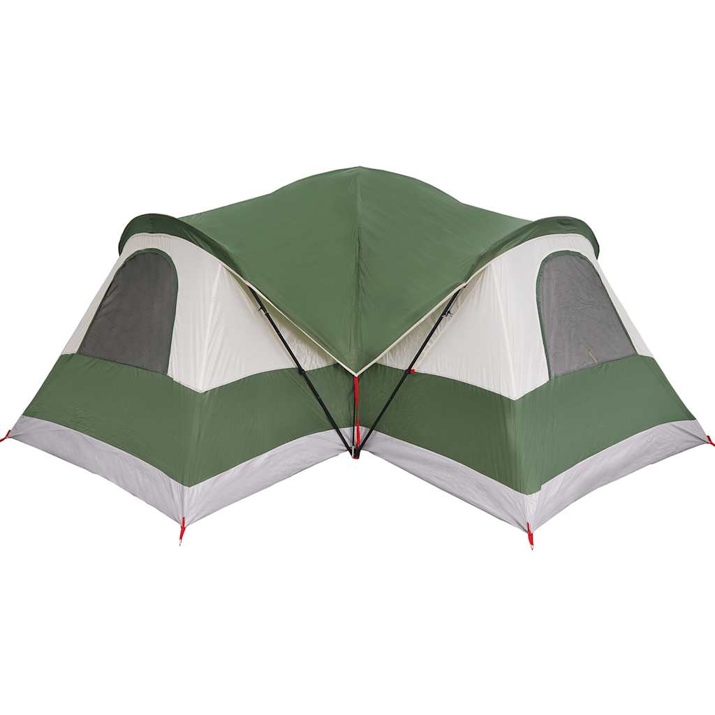 Tents 8 Person Tunnel Camping Tent Waterproof 560x200cm 3 Room Green Porch blue