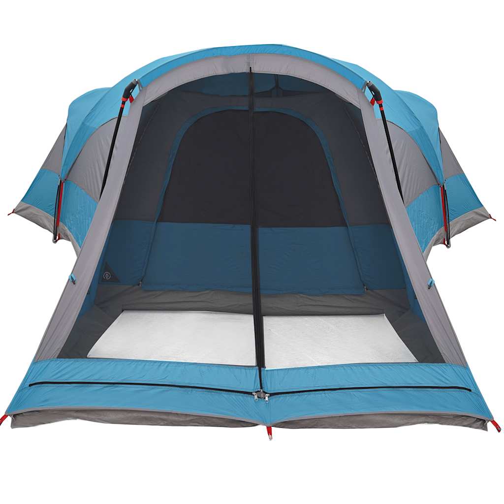 Tents 8 Person Tunnel Camping Tent Waterproof 560x200cm 3 Room Green Porch blue