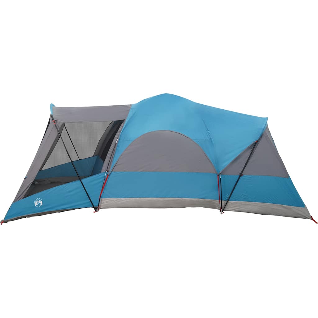 Tents 8 Person Tunnel Camping Tent Waterproof 560x200cm 3 Room Green Porch blue