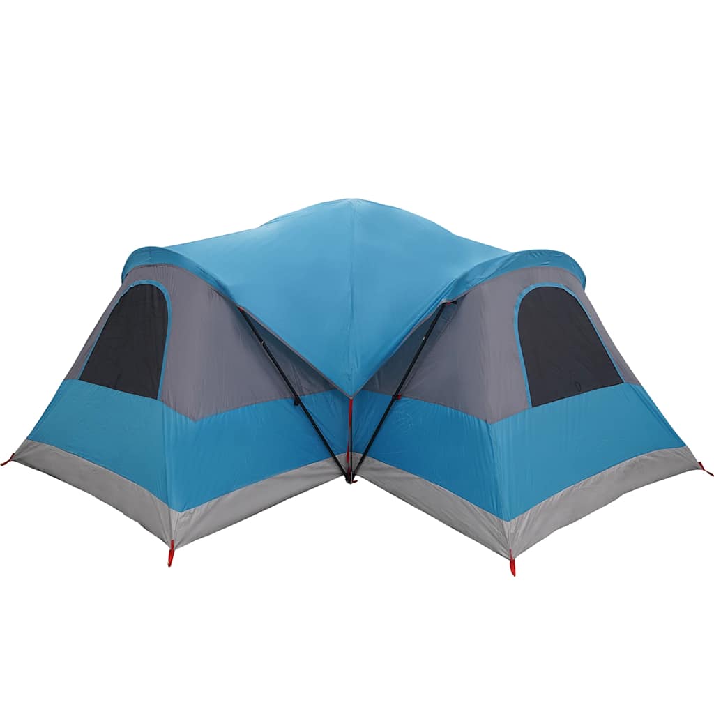 Tents 8 Person Tunnel Camping Tent Waterproof 560x200cm 3 Room Green Porch blue