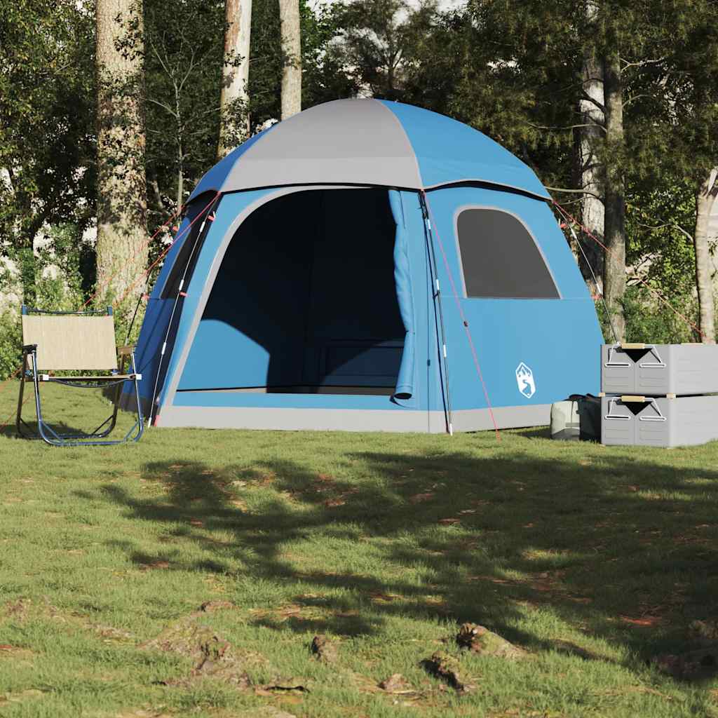 Tents Family Tent Igloo 6-Person Waterproof green grey and orange blue Foldable