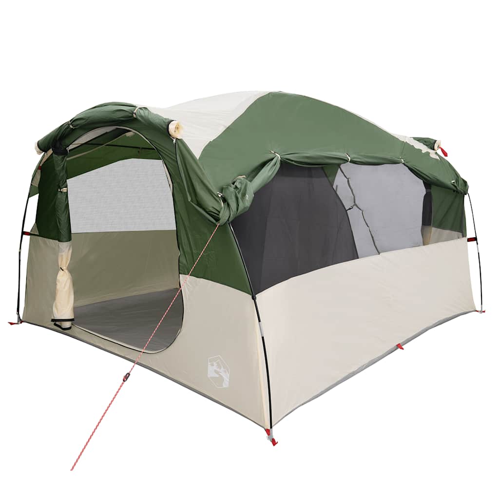 Tents 6 Person Tunnel Camping Tent Waterproof 564X260Cm 2 Room Olive Green Blue