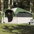Tents 6 Person Tunnel Camping Tent Waterproof 564X260Cm 2 Room Olive Green Blue