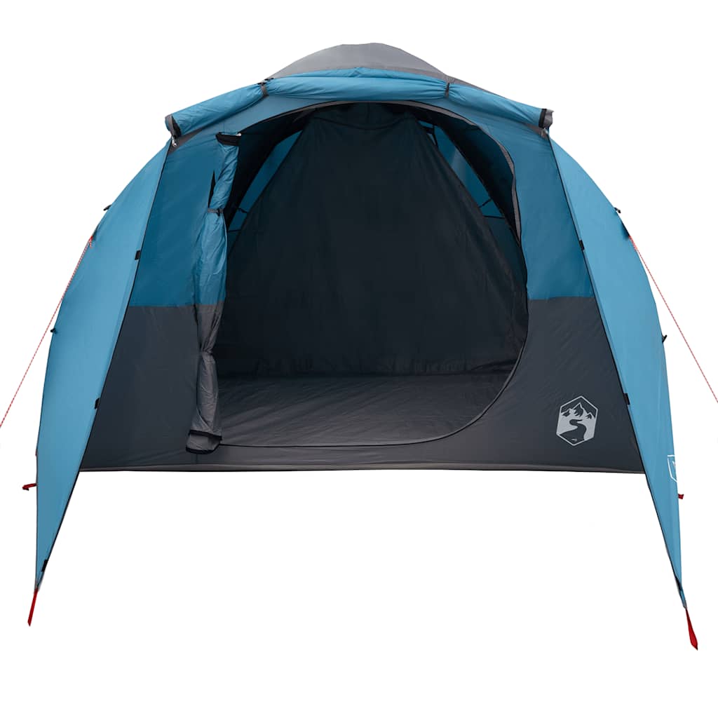 Tents 6 Person Tunnel Camping Tent Waterproof 564X260Cm 2 Room Olive Green Blue