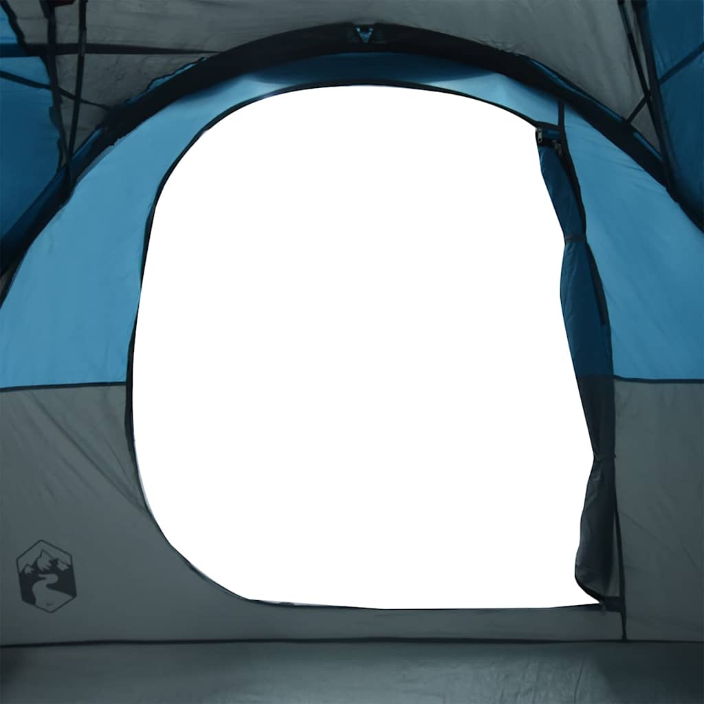 Tents 6 Person Tunnel Camping Tent Waterproof 564X260Cm 2 Room Olive Green Blue