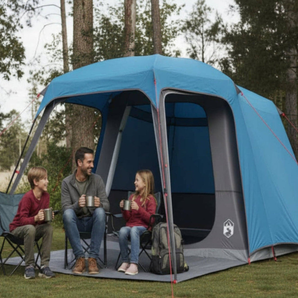 Camping Tent With Porch Dome 5-Person Waterproof