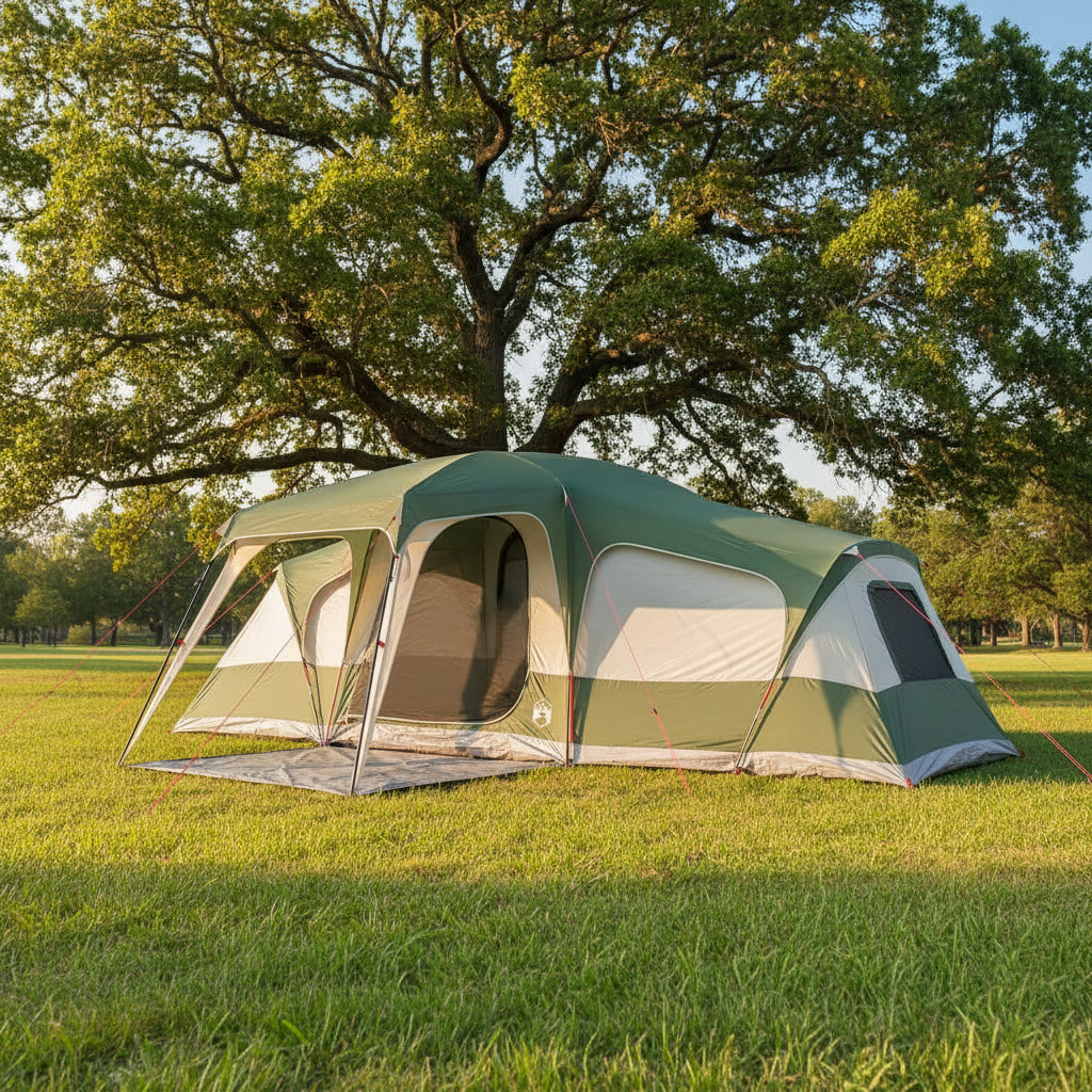 Family Tent With Porch Dome 9-Person Waterproof