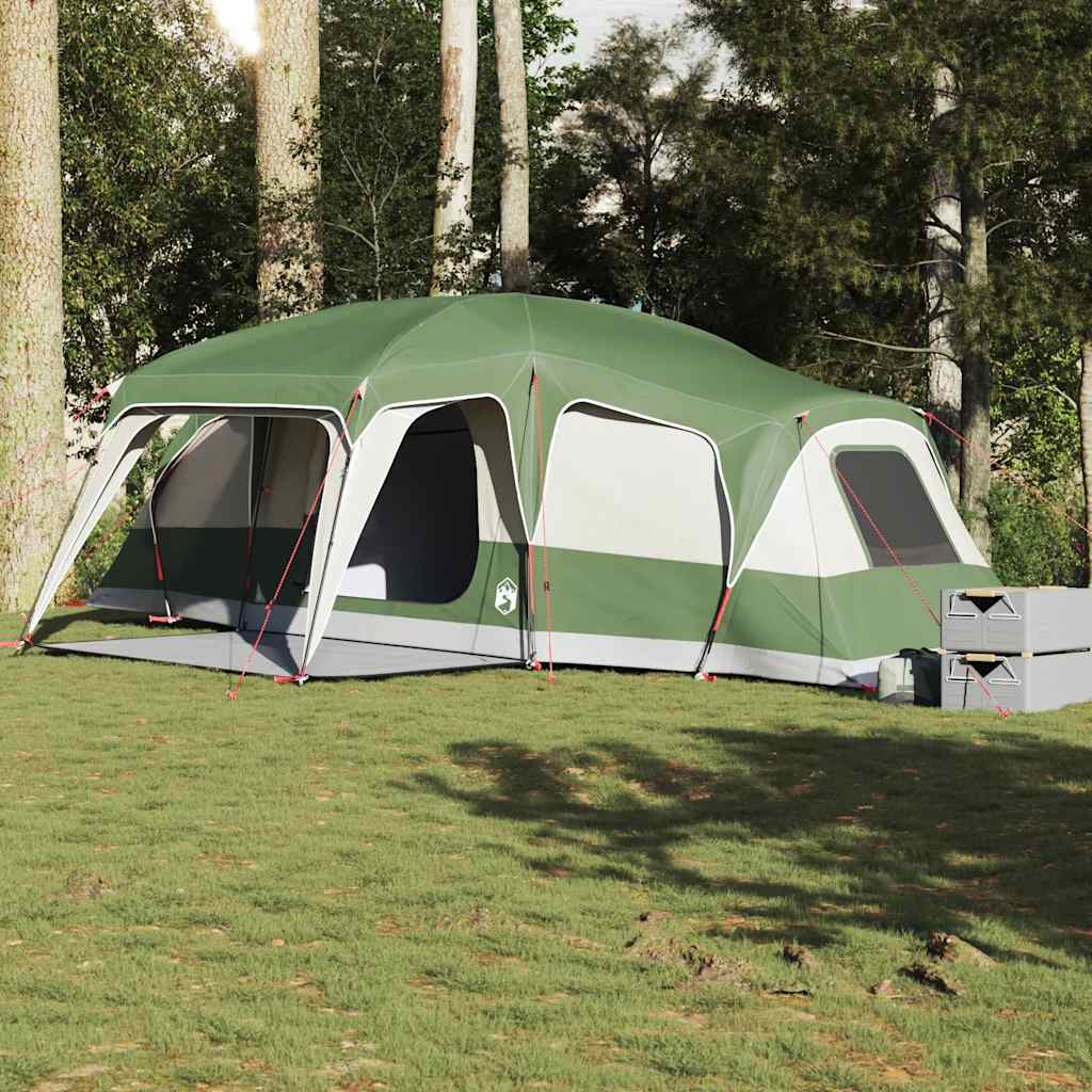 Tents 9 Person Family Dome Tent Waterproof 3 Bedroom Camping Green blue Foldable
