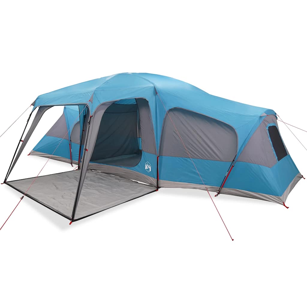 Tents 9 Person Family Dome Tent Waterproof 3 Bedroom Camping Green blue Foldable