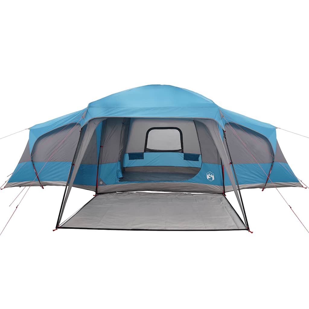 Tents 9 Person Family Dome Tent Waterproof 3 Bedroom Camping Green blue Foldable