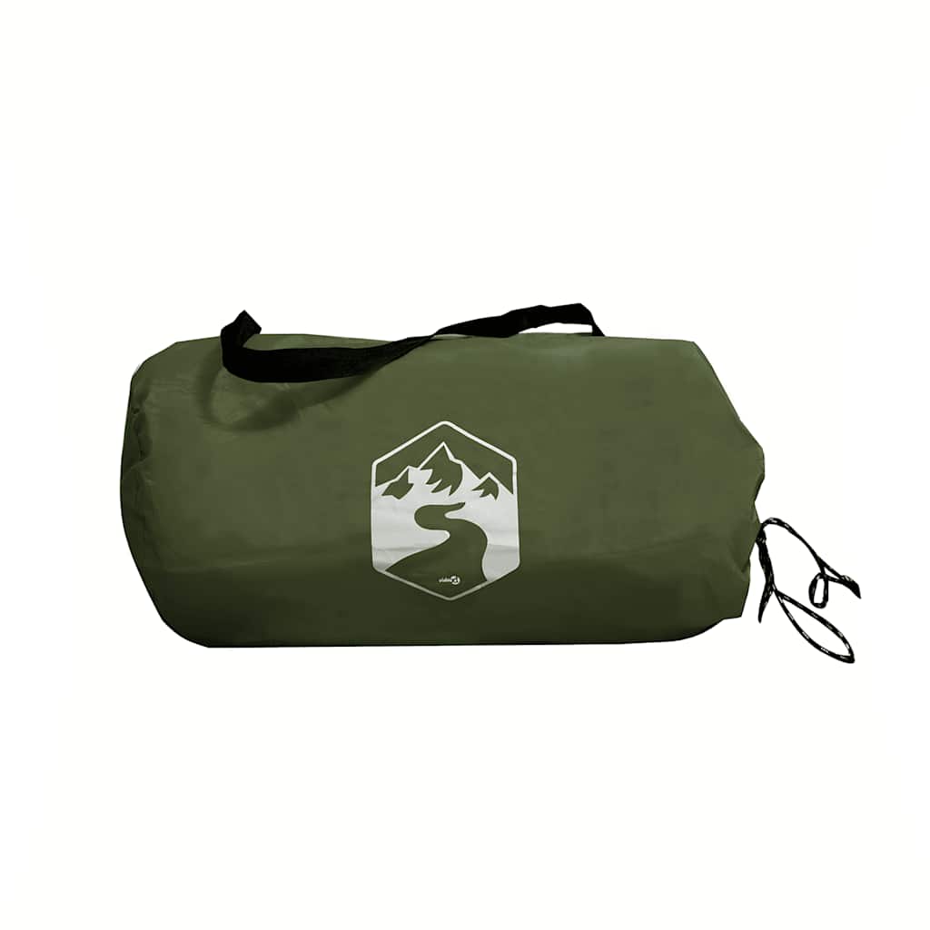 Tents Camping Tarp 430X380X210 Cm Waterproof Blue Green Grey And Orange Brown 43