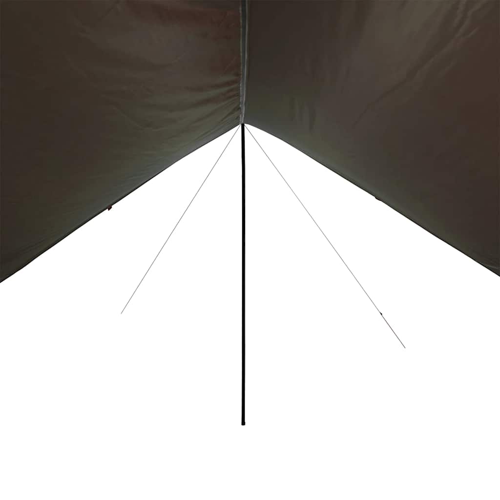 Tents Camping Tarp 430X380X210 Cm Waterproof Blue Green Grey And Orange Brown 43