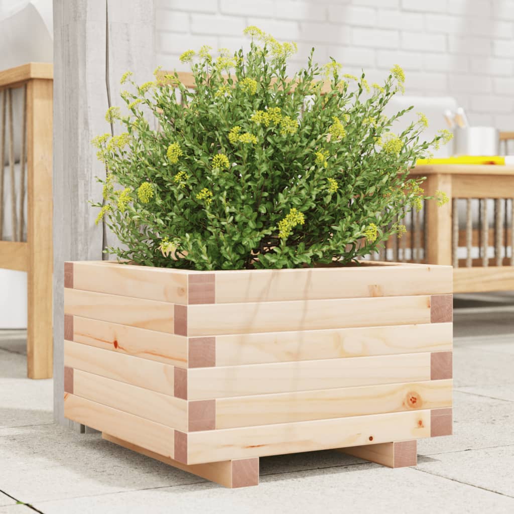 Garden Planter Solid Wood Pine
