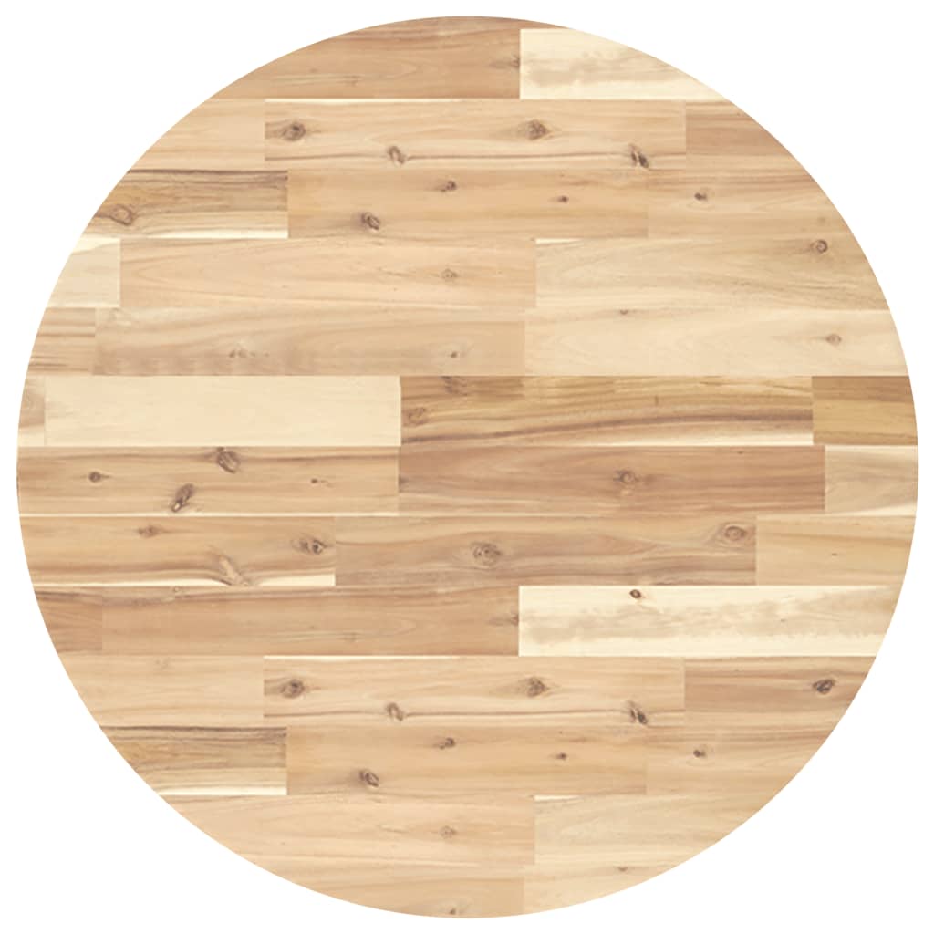 Table Top Round Ø70X2 Cm Solid Wood Acacia