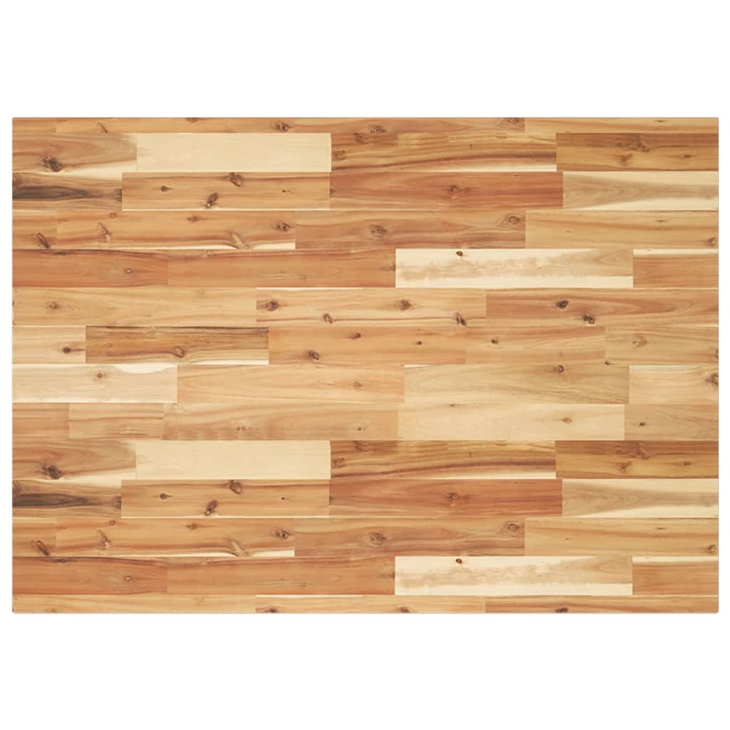 Table Top Rectangular Solid Wood Acacia