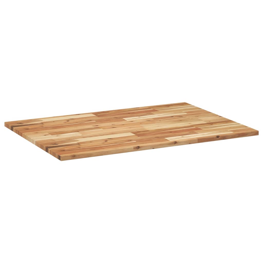 Table Top Rectangular Solid Wood Acacia