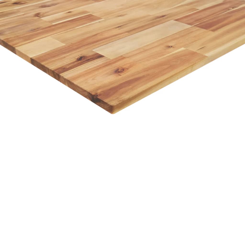 Table Top Rectangular Solid Wood Acacia