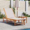 Sun Loungers 2 Pcs Solid Wood Acacia And Textilene
