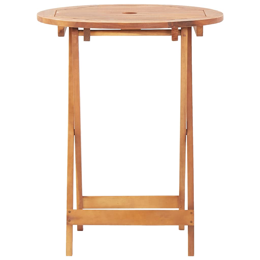 Outdoor Furniture Set 3 Piece Bistro Solid Wood & Fabric Garden Patio Table Chai