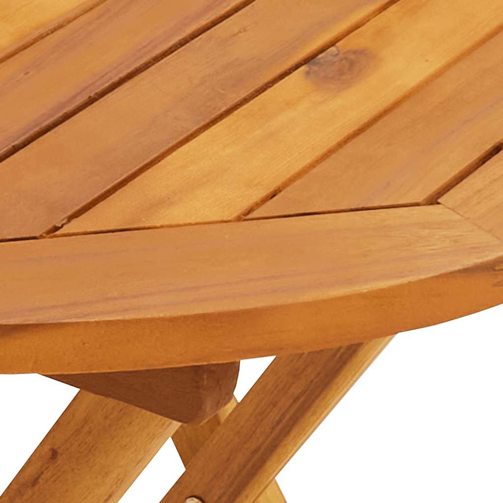 Outdoor Furniture Set 3 Piece Bistro Solid Wood & Fabric Garden Patio Table Chai