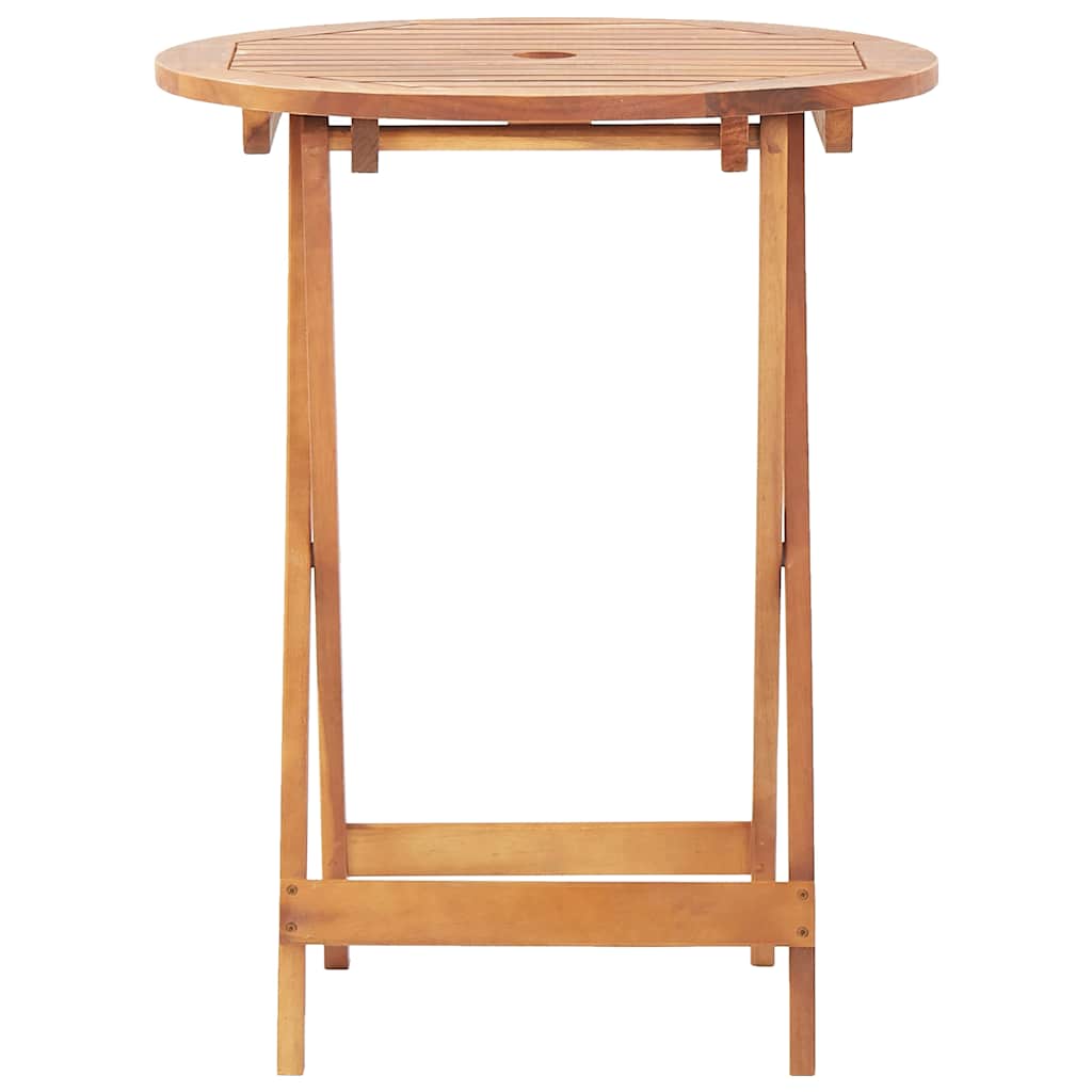 Outdoor Furniture Set 3 Piece Bistro Solid Wood & Fabric Garden Patio Table Chai