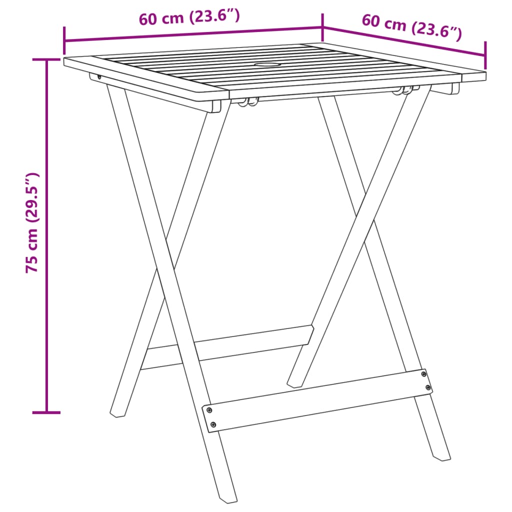 3 Piece Bistro Set Polypropylene And Solid Wood