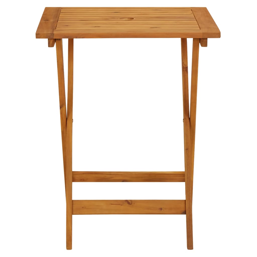3 Piece Bistro Set Fabric And Solid Wood