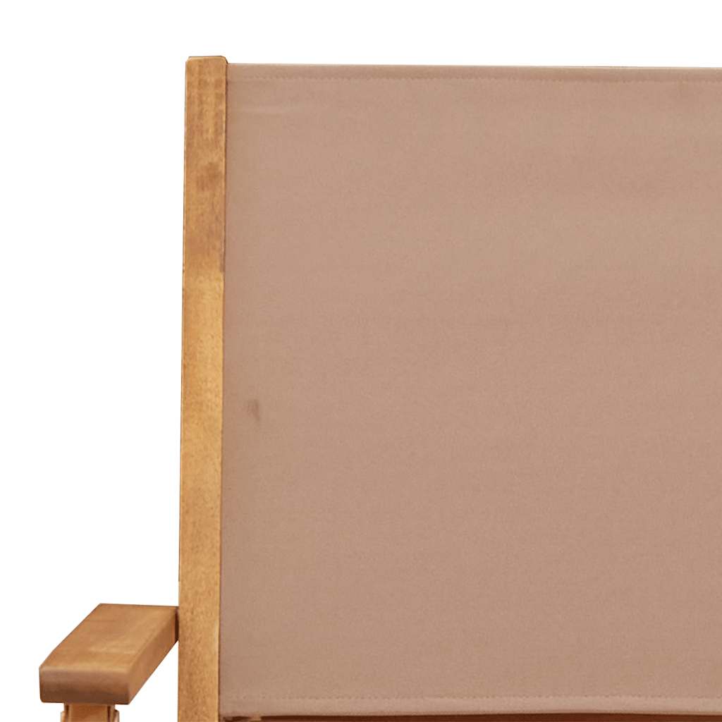Outdoor Furniture Set 3 Piece Bistro Fabric & Solid Wood Garden Patio