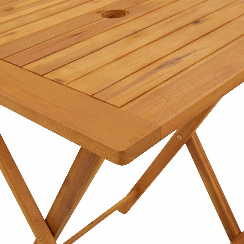 Outdoor Furniture Set 3 Piece Bistro Fabric & Solid Wood Garden Patio