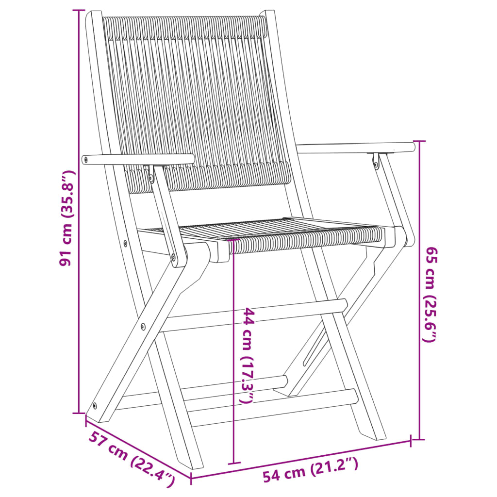 5 Piece Garden Dining Set Polypropylene And Solid Wood