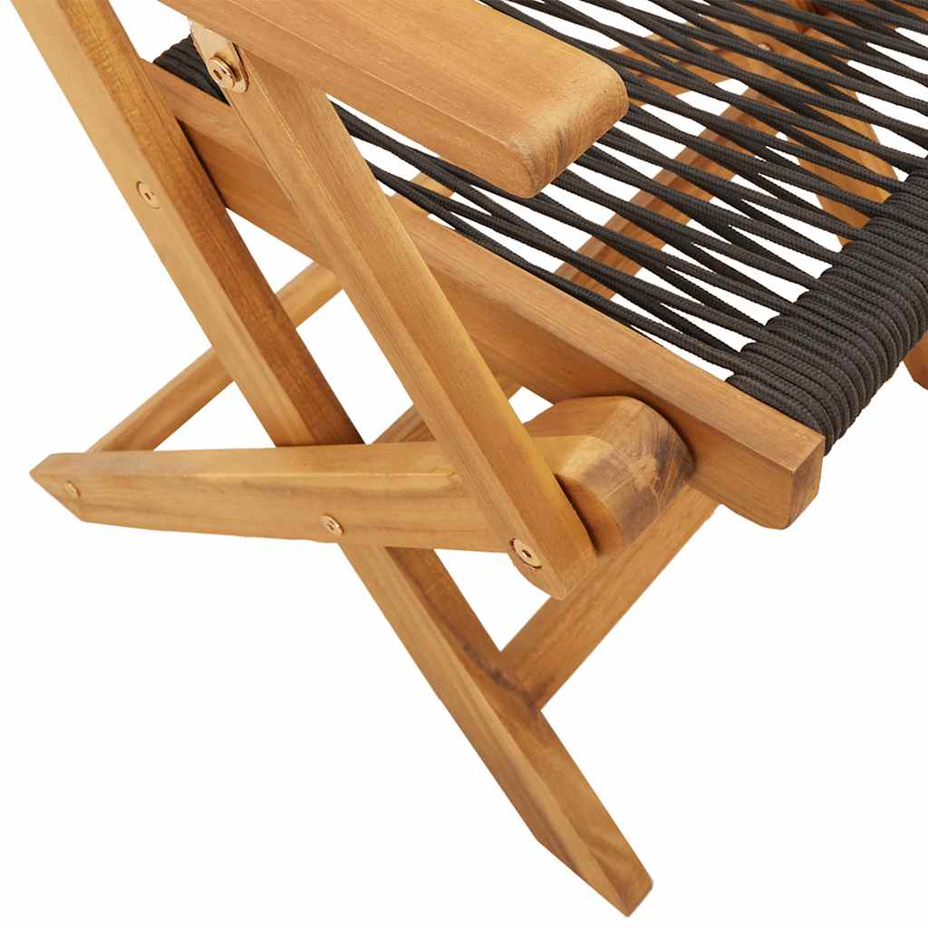 Outdoor Furniture Set 5 Piece Garden Dining Polypropylene Solid Wood