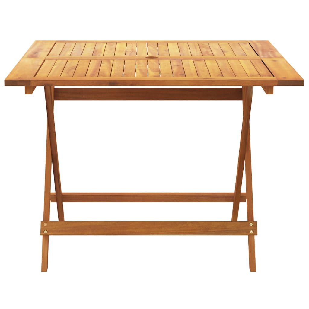 5 Piece Garden Dining Set Polypropylene And Solid Wood