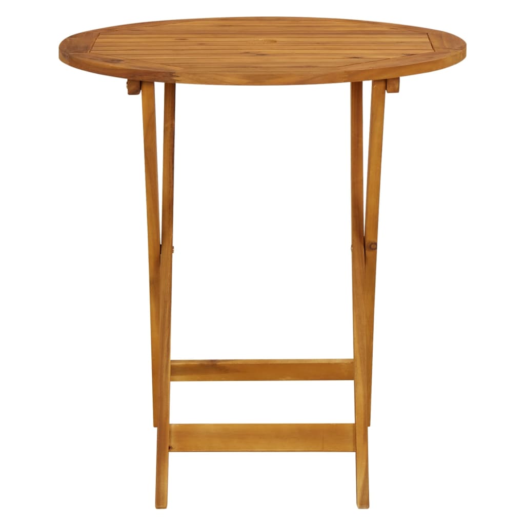 3 Piece Bistro Set Fabric And Solid Wood